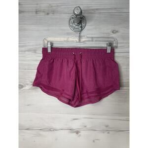 Live Love Dream Shorts Womens Small Purple Athletic Mesh Trim Running Activewear